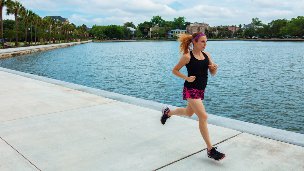 Michelle Knopp running in Charleston